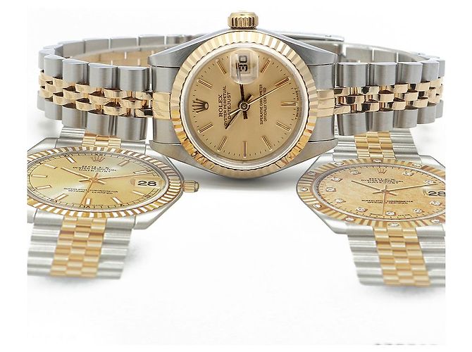 Rolex Datejust Combo Simple Classic Index Damenuhr Gelb - Ansicht 23