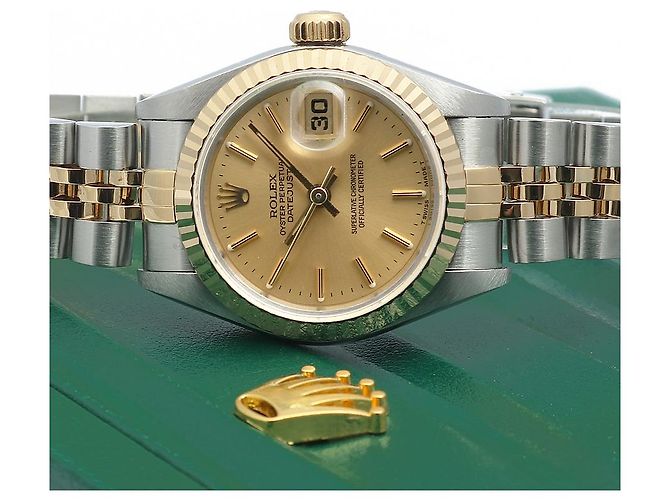 Rolex Datejust Combo Simple Classic Index Damenuhr Gelb - Ansicht 24
