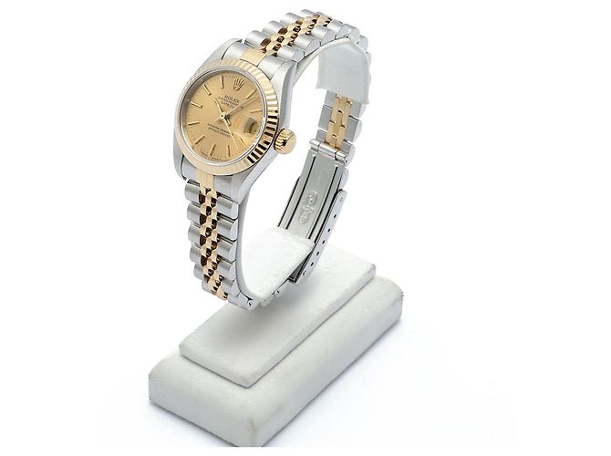Rolex Datejust Combo Simple Classic Index Damenuhr Gelb - Ansicht 4