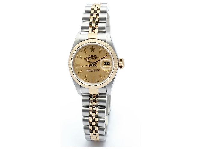 Rolex Datejust Combo Simple Classic Index Damenuhr Gelb - Ansicht 8