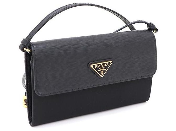 Prada Mini borsa a tracolla WOC in nylon vitreo Nero - vista 2