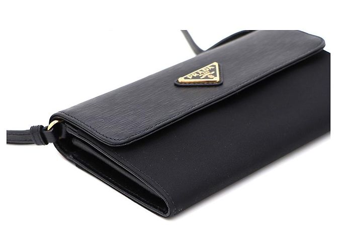 Prada Mini borsa a tracolla WOC in nylon vitreo Nero - vista 4