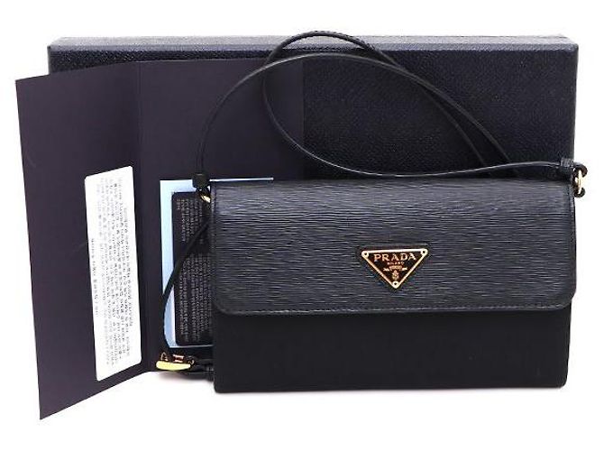 Prada Mini borsa a tracolla WOC in nylon vitreo Nero - vista 7