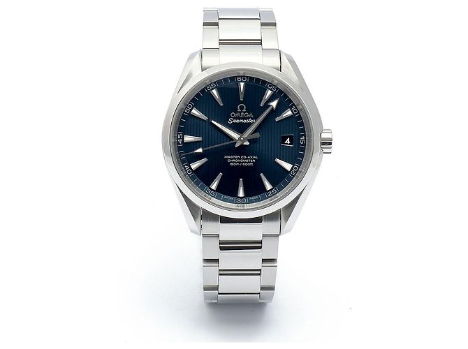 Omega Orologio da uomo in acciaio con quadrante blu Aqua Terra - vista 17