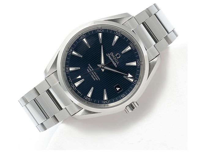 Omega Orologio da uomo in acciaio con quadrante blu Aqua Terra - vista 22