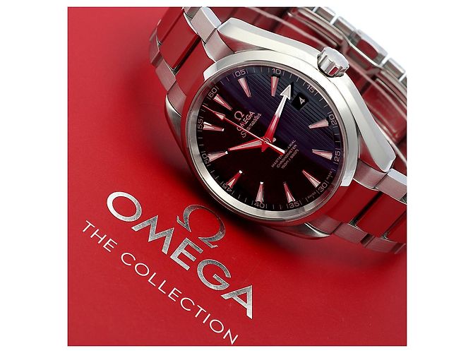 Omega Orologio da uomo in acciaio con quadrante blu Aqua Terra - vista 24
