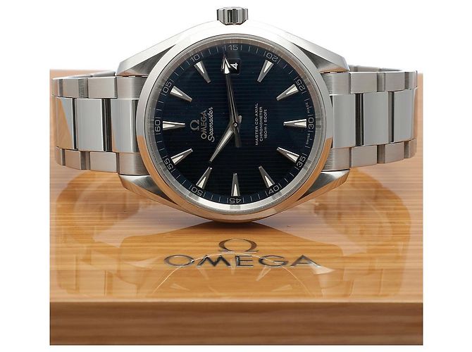 Omega Orologio da uomo in acciaio con quadrante blu Aqua Terra - vista 25