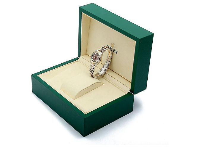 Rolex Datejust Combi Burgundy After Diamond Damenuhr Rot - Ansicht 25