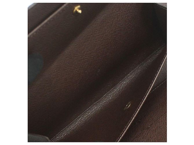 Louis Vuitton Cartera International Damier Ebene Castaño - vista 12
