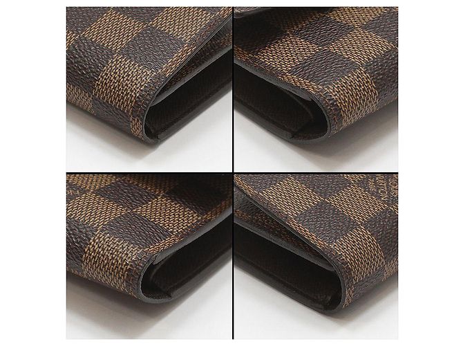 Louis Vuitton Cartera International Damier Ebene Castaño - vista 13