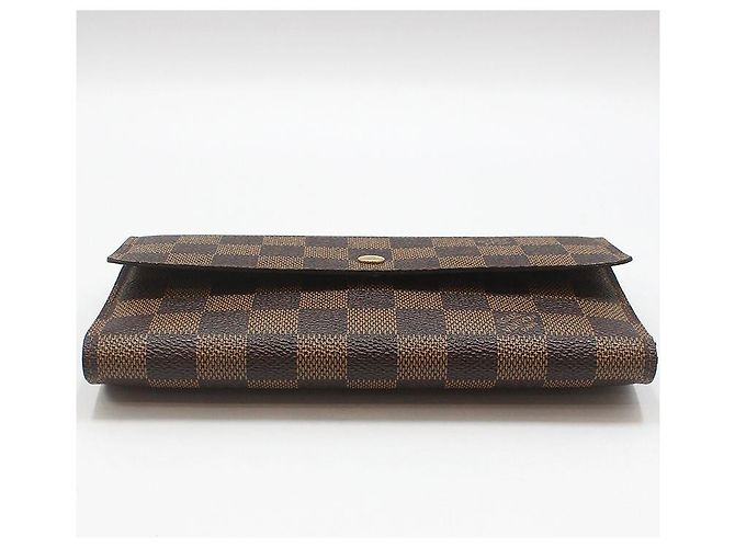 Louis Vuitton Cartera International Damier Ebene Castaño - vista 5