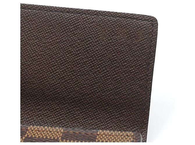 Louis Vuitton Cartera International Damier Ebene Castaño - vista 8