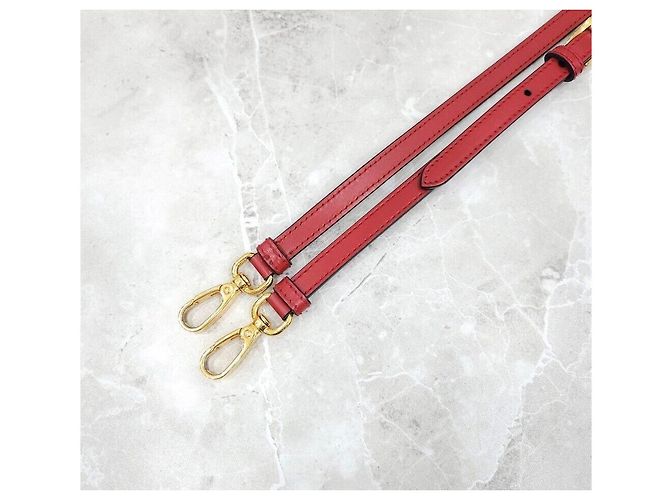Prada Saffiano Leder Herz Panier Tasche Klein Rot - Ansicht 7