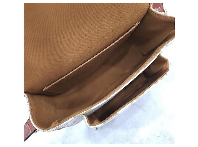 Céline Triomphe Canvas Medium Polka Bag Silber - Ansicht 8