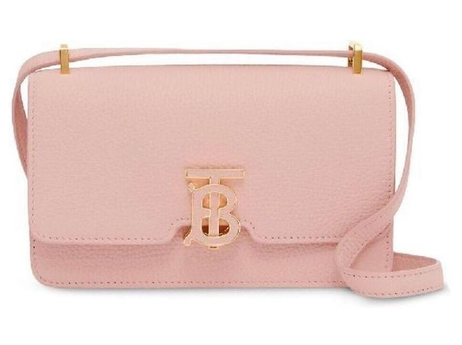 Burberry Mini borsa a tracolla in pelle rosa - vista 10