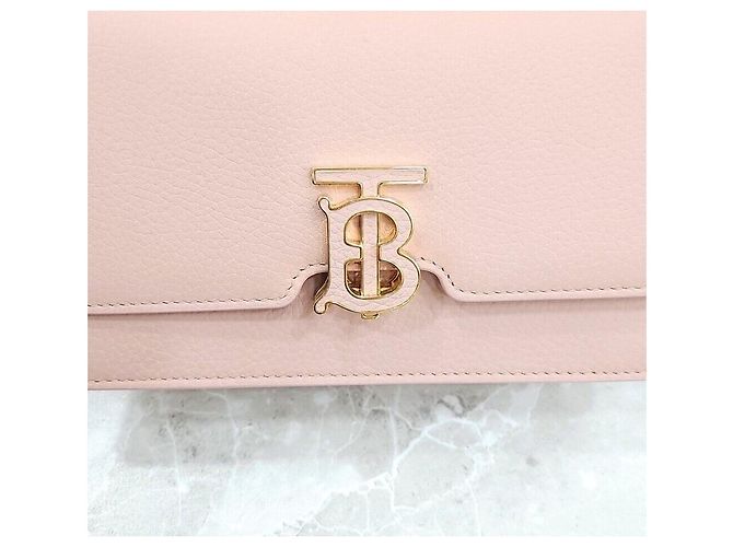 Burberry Mini borsa a tracolla in pelle rosa - vista 5