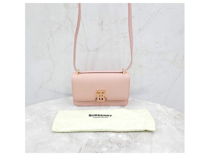 Burberry Mini borsa a tracolla in pelle rosa - vista 8
