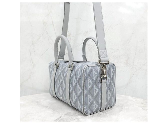 Dior Sac Ringo CD Diamond Canvas Messenger Bag - vue 2