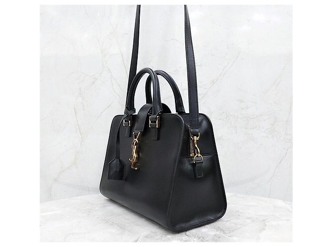 Saint Laurent Monogram Canvas Tote Schultertasche - vista 2