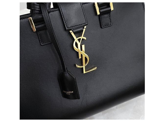 Saint Laurent Monogram Canvas Tote Schultertasche - vista 4