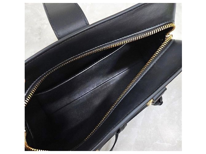 Saint Laurent Monogram Canvas Tote Schultertasche - vista 6