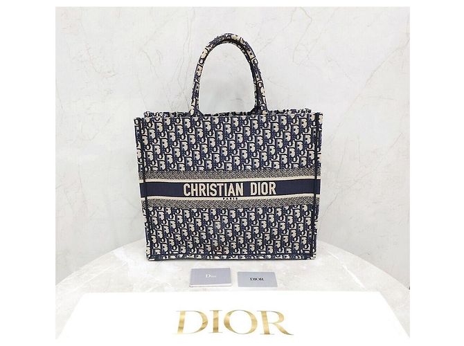 Dior Oblique Canvas Book Tote Large Mehrfarben - Ansicht 8