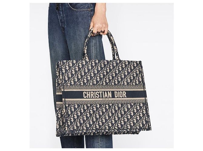 Dior Oblique Canvas Book Tote Large Mehrfarben - Ansicht 9