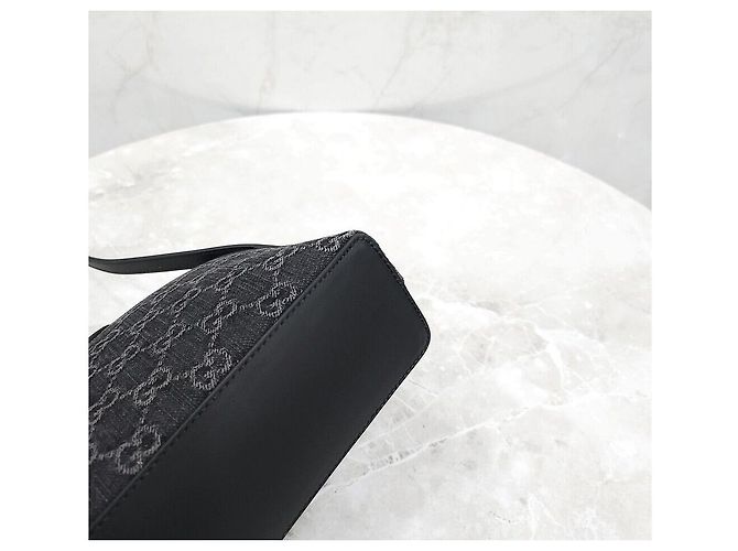 Gucci Ophidia Black Denim Crossbody Small - vista 6