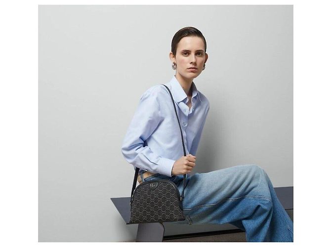 Gucci Ophidia Black Denim Crossbody Small - vista 9