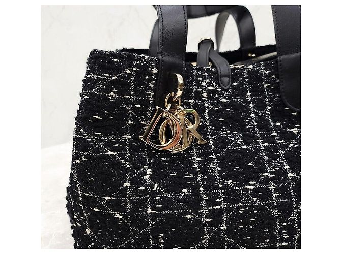 Dior Tweed Canage Touche Medium Multicolor - vista 4