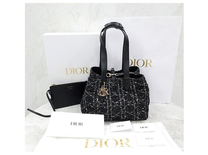 Dior Tweed Canage Touche Medium Multicolor - vista 9
