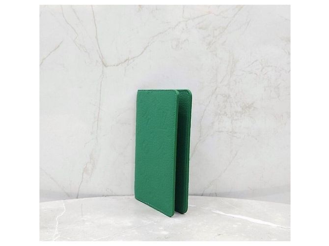 Louis Vuitton Green Monogram Leather Passport Holder - view 2