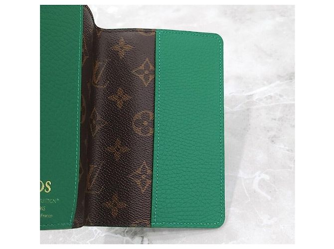 Louis Vuitton Green Monogram Leather Passport Holder - view 6
