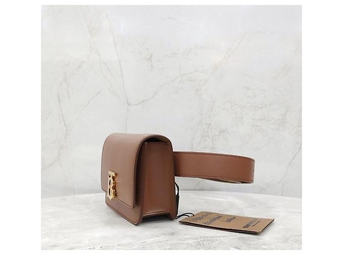 Burberry Borsa a tracolla in pelle dorata TB - vista 2