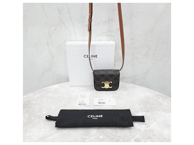 Céline Mini Claude Triomphe Canvas Mehrfarben - Ansicht 9