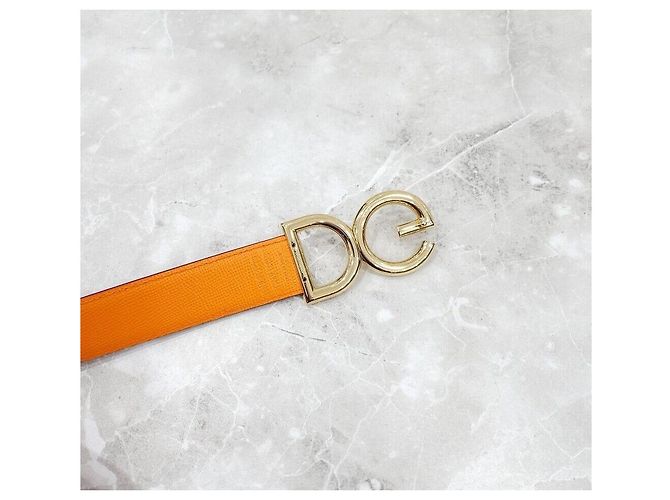 Dolce & Gabbana Neuer Ledergürtel mit DG-Logo-Schnalle Silber - Ansicht 5