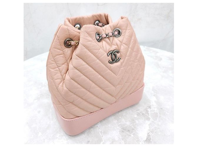 Chanel Piccolo zaino Chevron Gabriel Pink Series Rosa - vista 4