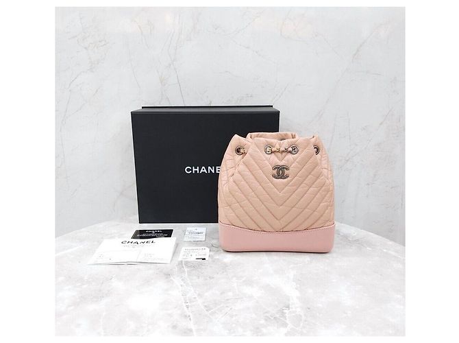 Chanel Piccolo zaino Chevron Gabriel Pink Series Rosa - vista 8