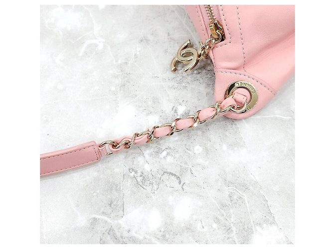 Chanel Gesteppte Lambskin-Taillentasche Rosa Pink - Ansicht 5
