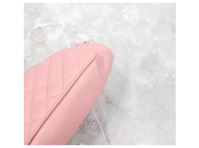 Chanel Gesteppte Lambskin-Taillentasche Rosa Pink - Ansicht 7