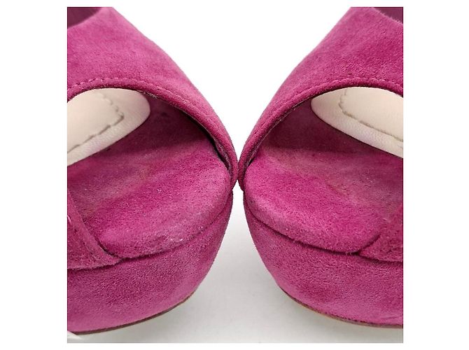 Christian Dior Suede Open-Toe Schuhe - Ansicht 2