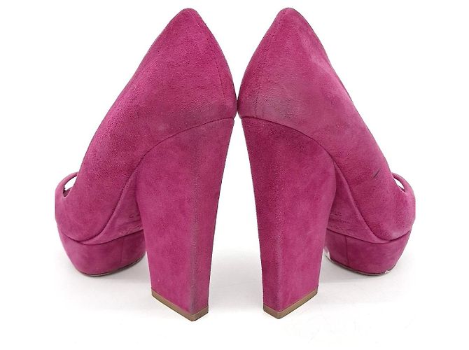 Christian Dior Suede Open-Toe Schuhe - Ansicht 3