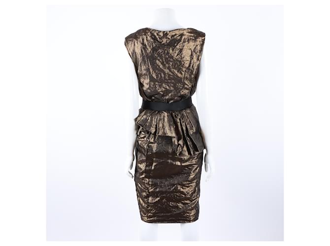 Ärmelloses Kleid Lanvin Golden - Ansicht 3