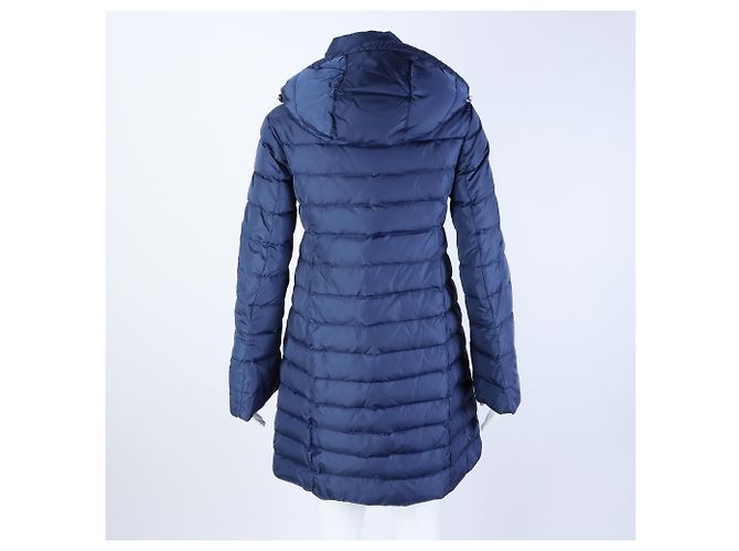 Abrigo acolchado largo Moncler Azul - vista 3