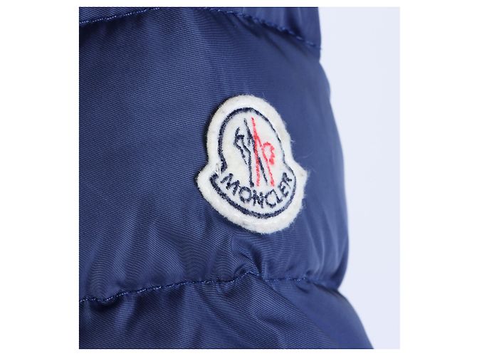 Abrigo acolchado largo Moncler Azul - vista 4