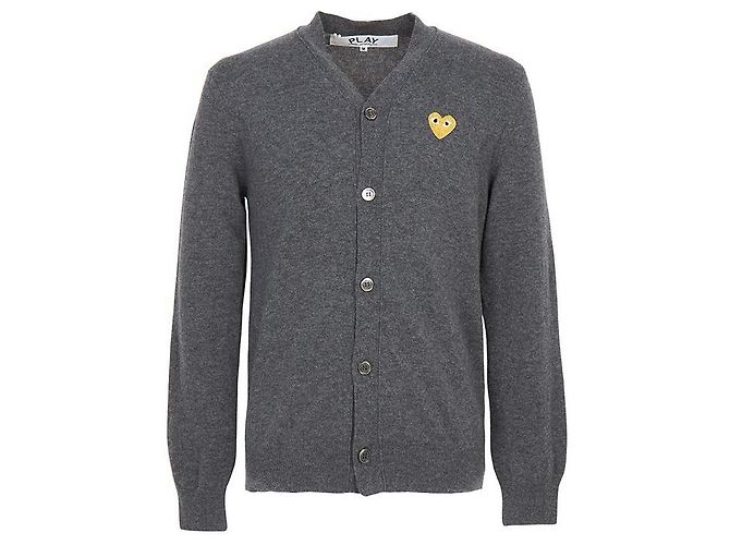Comme Des Garcons Cárdigan Gold Patch AX (Unisex) Castaño - vista 2