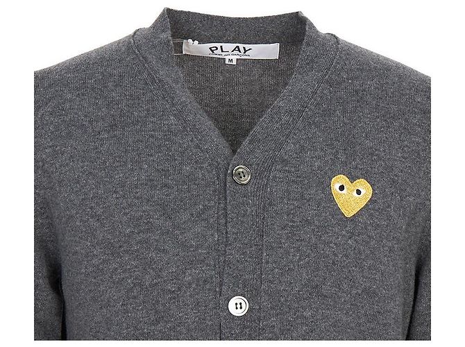 Comme Des Garcons Cárdigan Gold Patch AX (Unisex) Castaño - vista 4