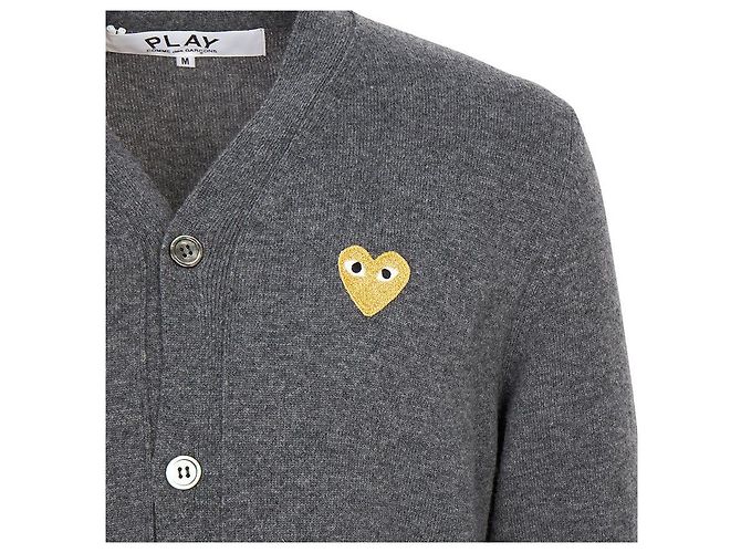 Comme Des Garcons Cárdigan Gold Patch AX (Unisex) Castaño - vista 5