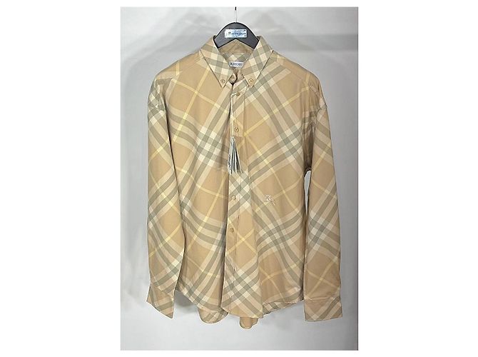 Burberry Camicia oversize in cotone a quadri da uomo Multicolore - vista 3