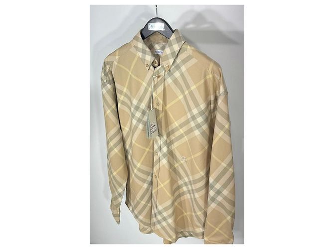 Burberry Camicia oversize in cotone a quadri da uomo Multicolore - vista 4